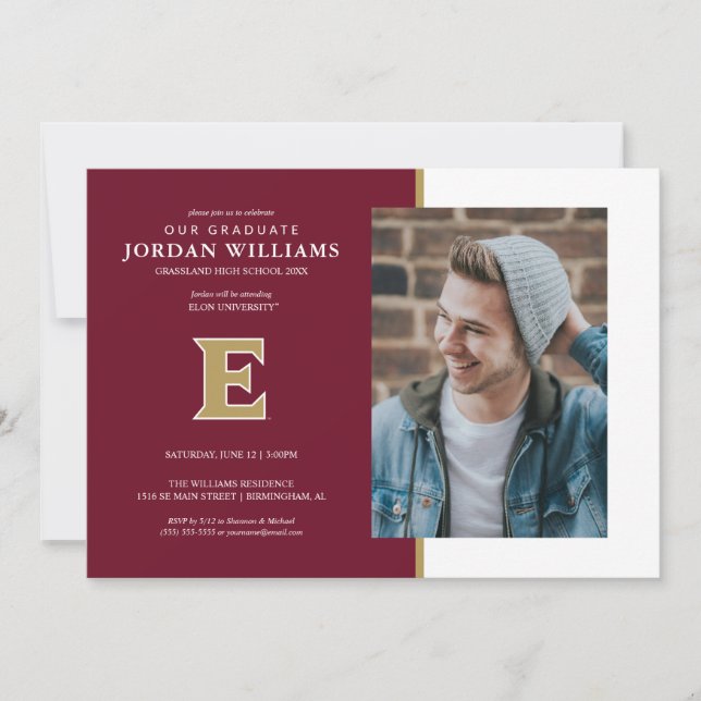 Elon University E Announcement (Front)