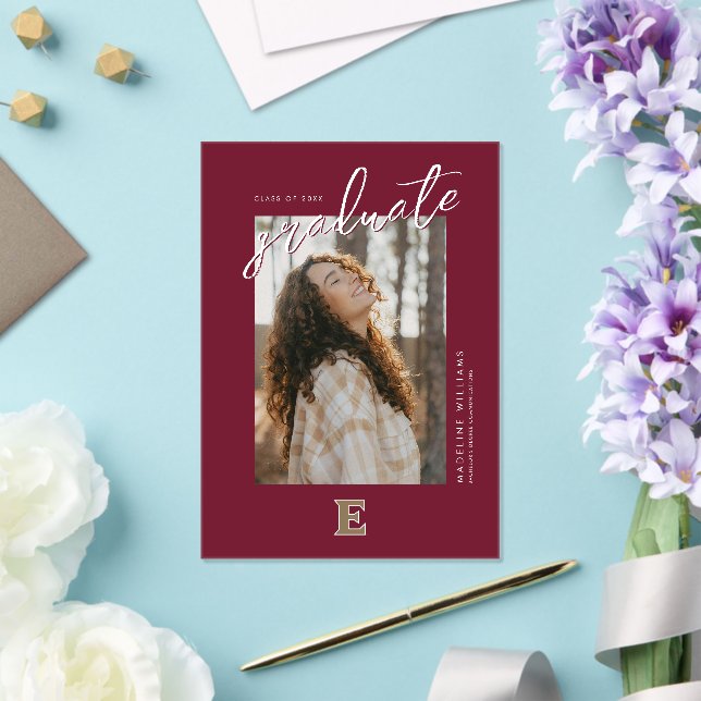 Elon University E | Class of 2OXX Acrylic Invitations (Insitu (Wedding))
