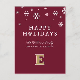 Elon University E Holiday Postcard