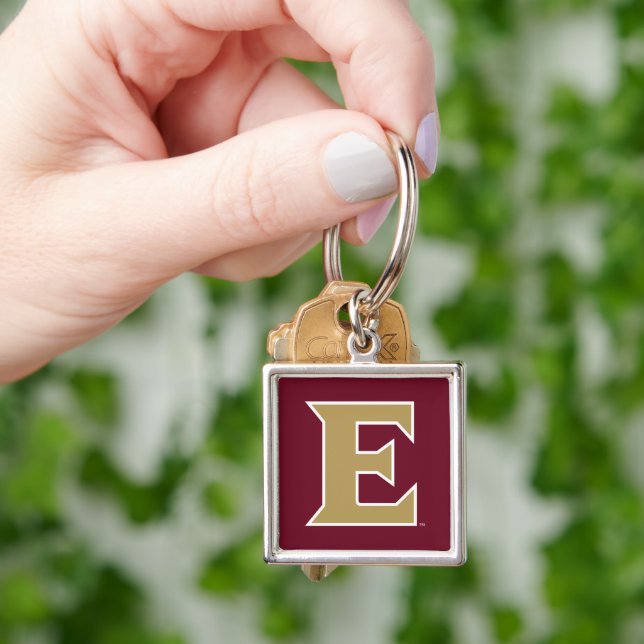 Elon University E Keychain (Hand)