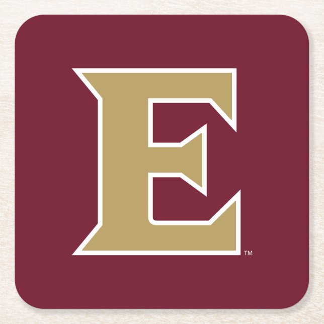 Elon University E Square Paper Coaster (Front)