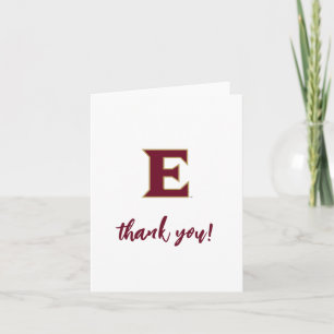 Elon University E   Thank You Card