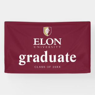Elon University Graduation Banner