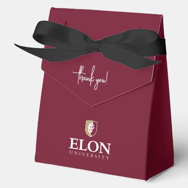 Elon University Graduation Favor Box (Front)