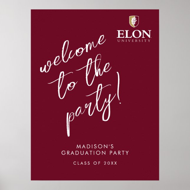 Elon University Graduation Poster (Front)