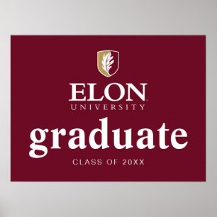 Elon University Graduation Poster