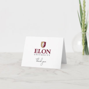 Elon University Graduation Thank You Card