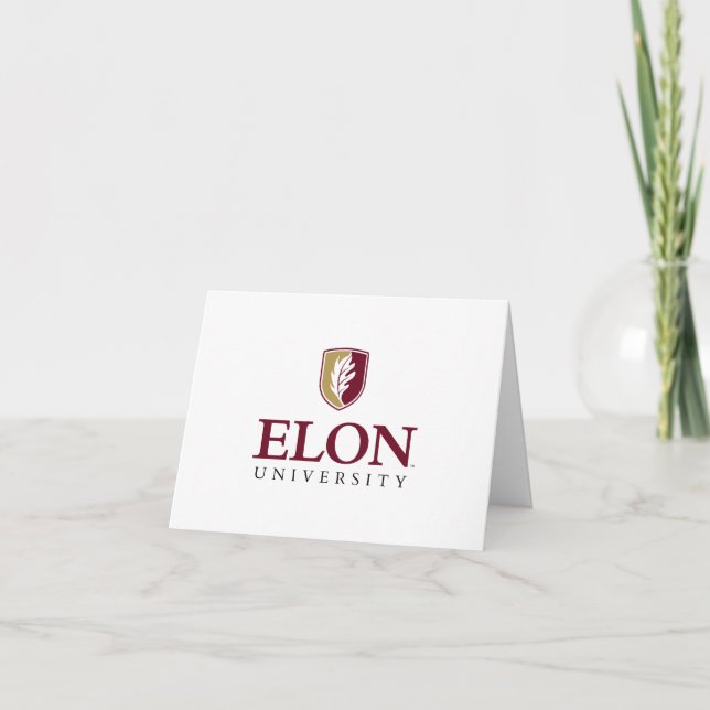 Elon University Graduation Thank You Card (Front)