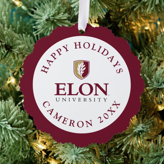 Elon University Ornament Card (Insitu (Tree))