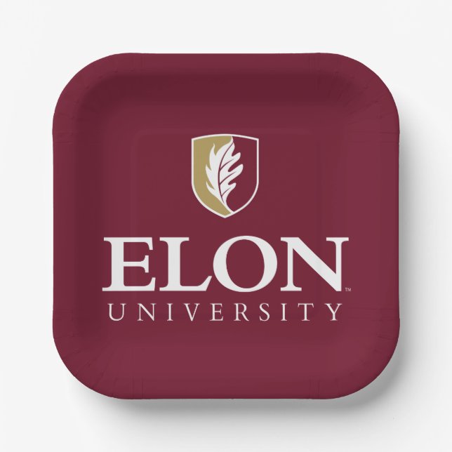 Elon University Paper Plate (Front)