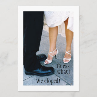 Elopement Announcement