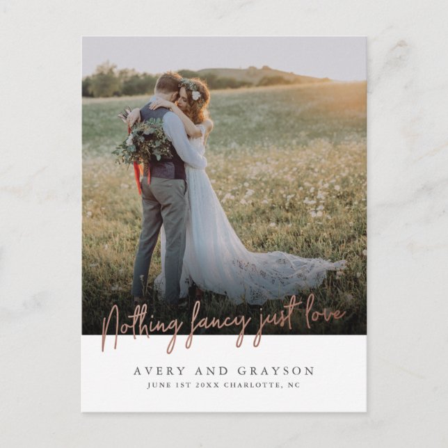 Elopement Announcement Card (Front)