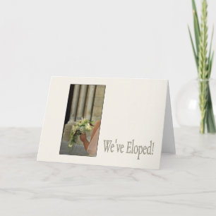 Elopement Announcement - Classic Bride