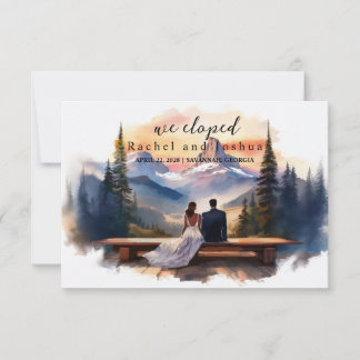 Elopement Announcement Scrip Announcement
