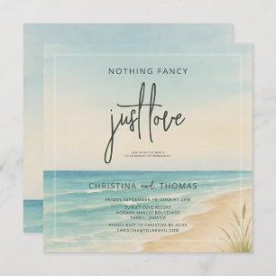 Elopement Beach Wedding Invitation