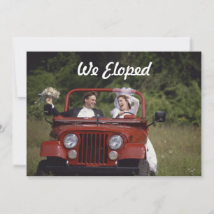 Elopement de mariée et de chambre / Faire-part de