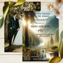 Elopement Happily Ever After Wedding Photo