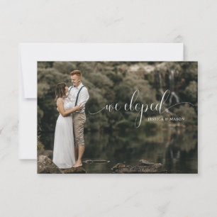 Elopement Mariage Invitations Avec Photos