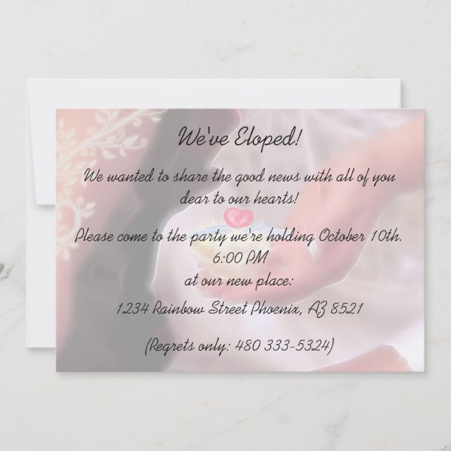 Elopement Party Invitation (Front)