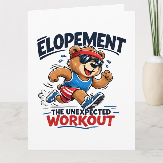 Elopement The Unexpected Workout Card (Front)
