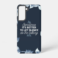 Eloquent Silence Quote Art for Serene Decor