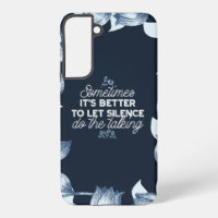 Eloquent Silence Quote Art for Serene Decor