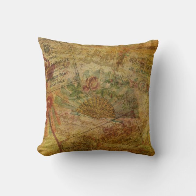 Eloquent Tapestry Throw Pillow (Front)