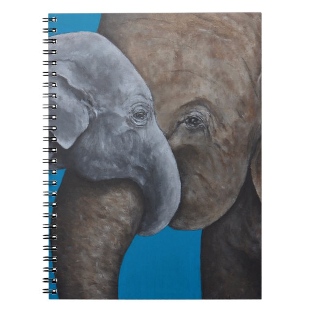 Elphant and Child Blue Notebook (Front)