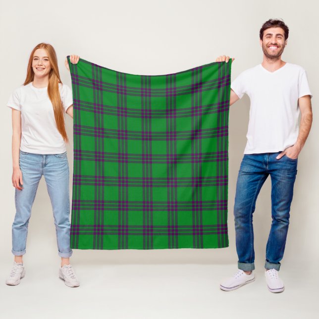 Elphinstone Hunting Plaid Fleece Blanket (In Situ)