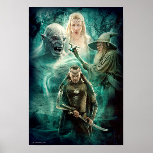 ELROND™, Azog, Galadriel, & Gandalf Graphic Poster