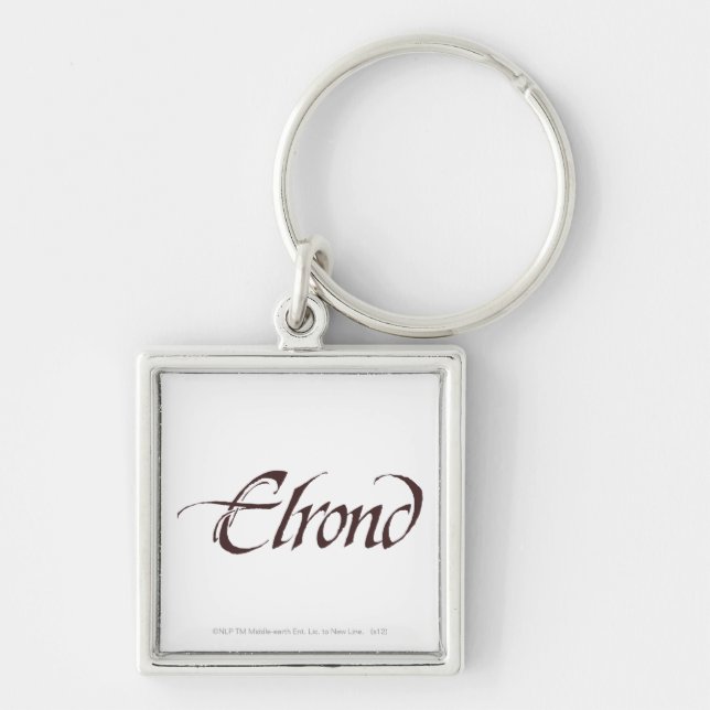 ELROND™ Name Solid Keychain (Front)