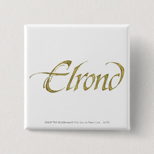 ELROND™ Name Textured 2 Inch Square Button