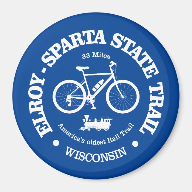Elroy-Sparta State Trail (cycling) Magnet (Front)