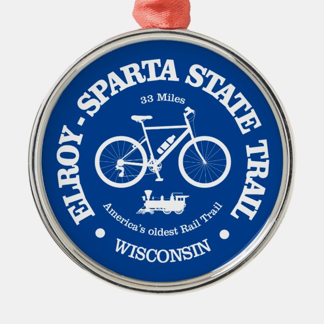 Elroy-Sparta State Trail (cycling) Metal Ornament (Front)