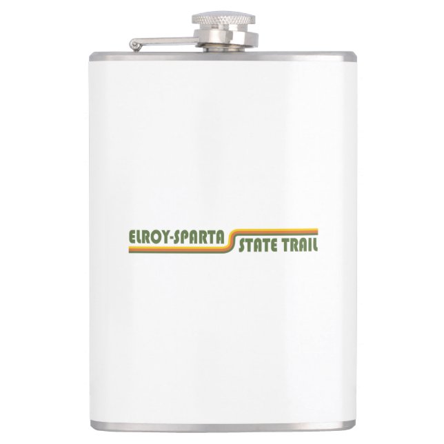 Elroy-Sparta State Trail Hip Flask (Front)