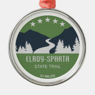 Elroy-Sparta State Trail Metal Ornament