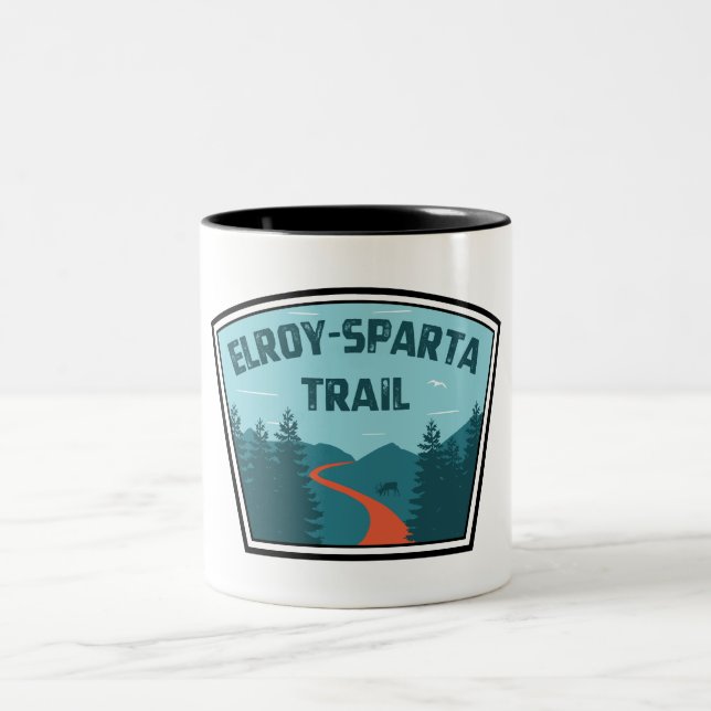Elroy-Sparta State Trail Two-Tone Coffee Mug (Center)