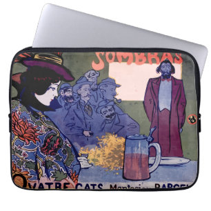 “Els Quatre Gats” modernist poster of Ramon Ho Laptop Sleeve