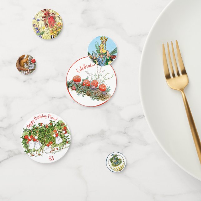 Elsa Beskow Cute Strawberry Girl  Confetti (Group)