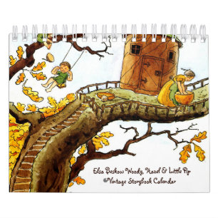 Elsa Beskow Woody, Hazel & Little Pip Vintage Calendar