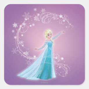 Elsa   Love Thaws, Love Glows Square Sticker