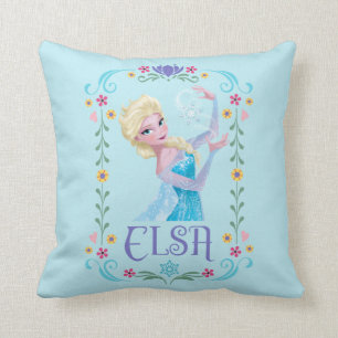 Elsa   My Powers are Strong Throw Pillow