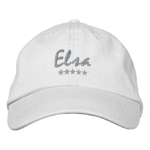 Elsa Name Embroidered Hat