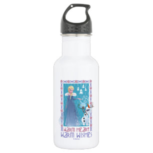Elsa & Olaf   Warm Heart Warm Wishes 532 Ml Water Bottle