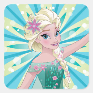 Elsa   Perfect Day Square Sticker