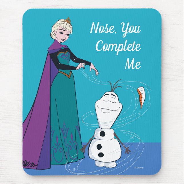 Elsa Permafrosting Olaf Mouse Pad (Front)