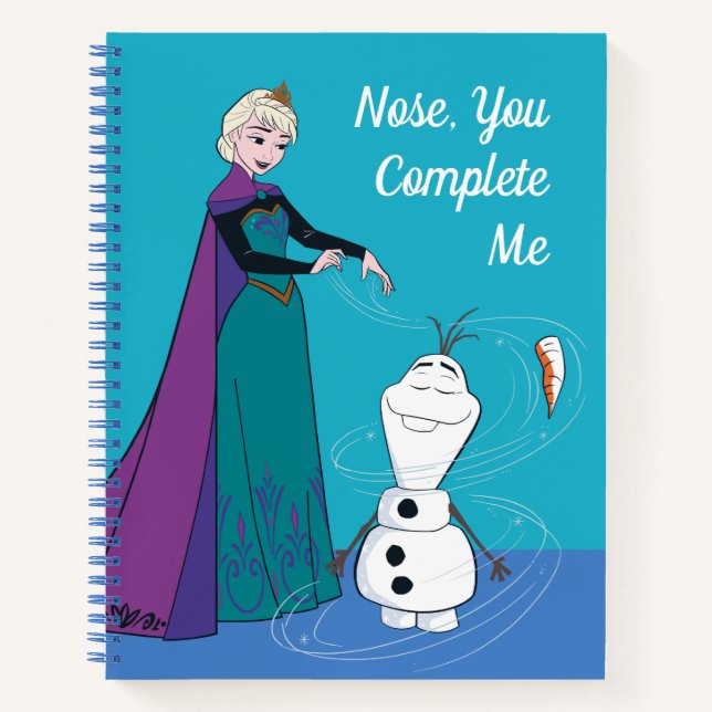 Elsa Permafrosting Olaf Notebook (Front)