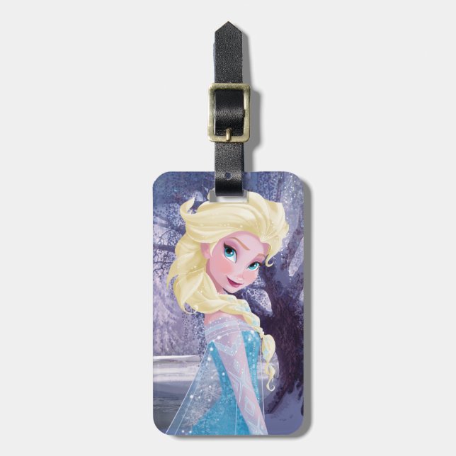 Elsa | Side Profile Standing Luggage Tag (Front Vertical)
