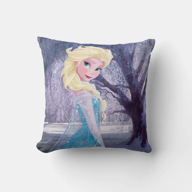 Elsa | Side Profile Standing Throw Pillow (Front)