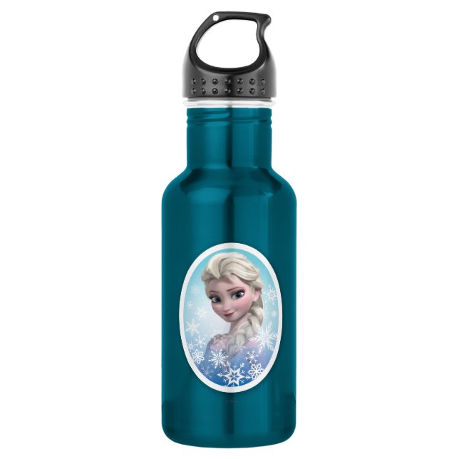 Elsa | Snowflake Frame 532 Ml Water Bottle (Front)